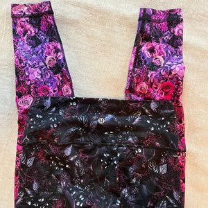 Lululemon Navy and Rose High-rise Yoga leggings- size 8
